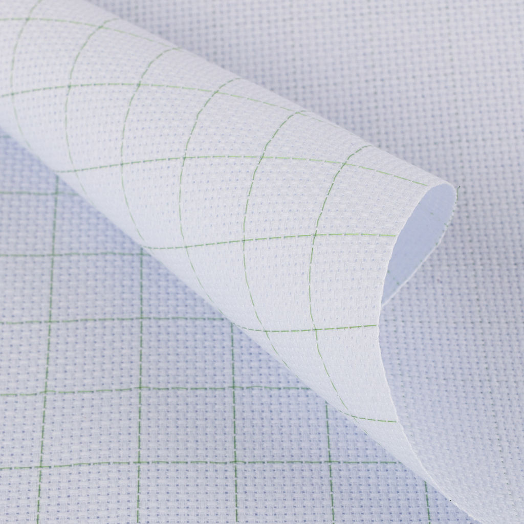 Канва K04R Gamma Aida №14 цв. ФАСОВКА 92% хлопок, 8% терилен 50 х 50 см 2 см