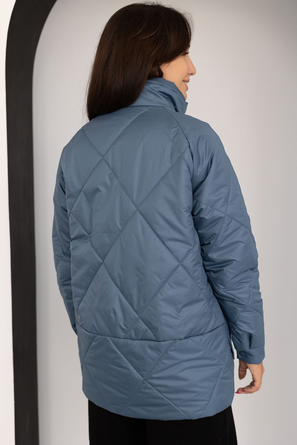 Куртка женская демисезонная 24680 (черный/серый опал) - Kankan фото 20