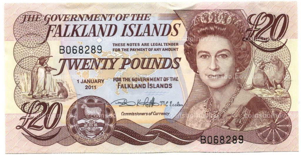 20 фунтов 2011 года Фолклендские Острова