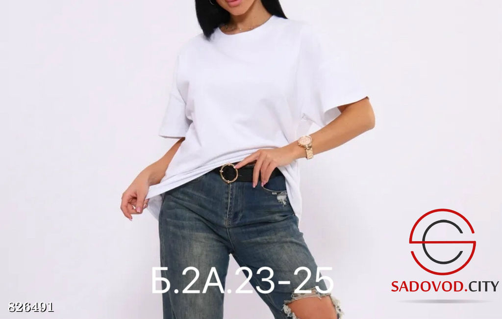 Футболка женская однотонная