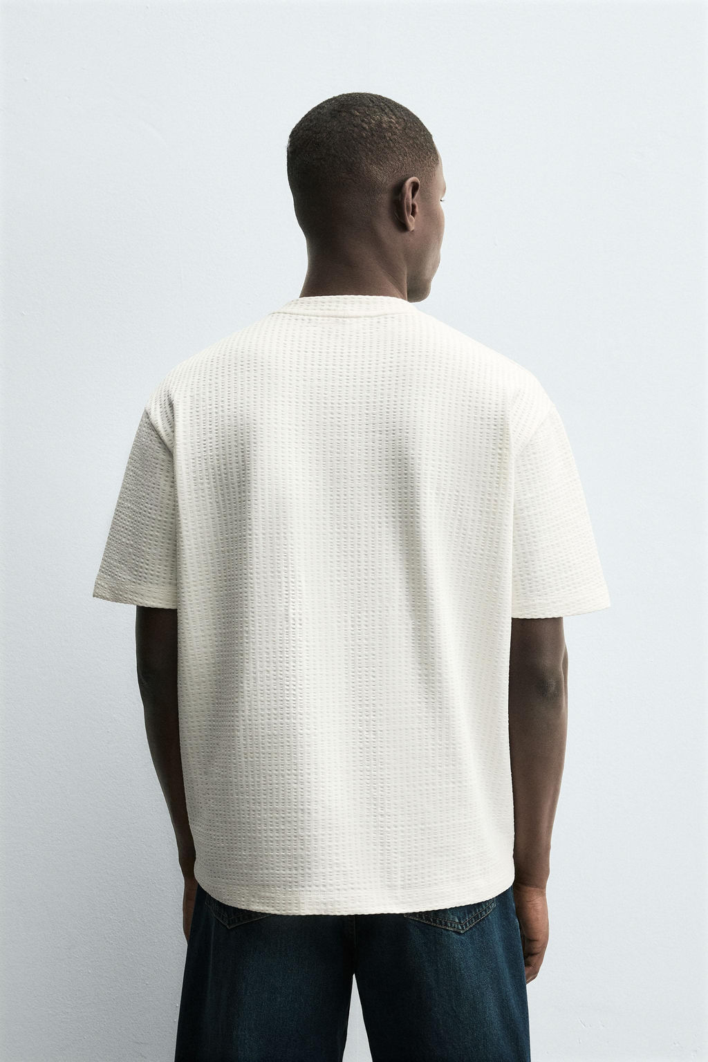 COMFORT SEERSUCKER T-SHIRT - Zara фото 3