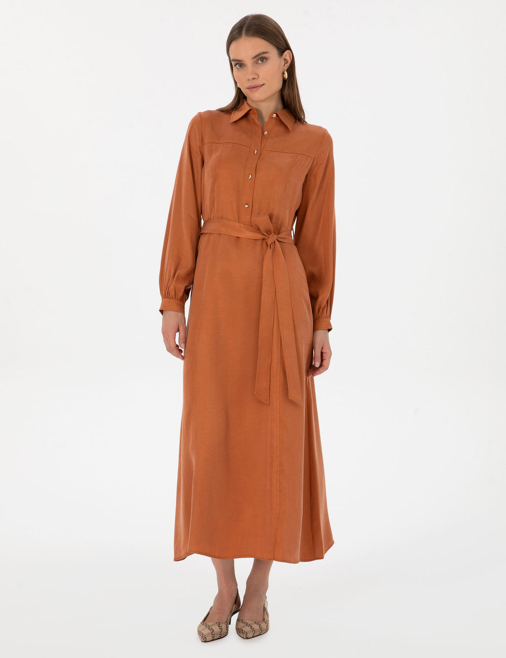 Tar__n Comfort Fit Dokuma Elbise