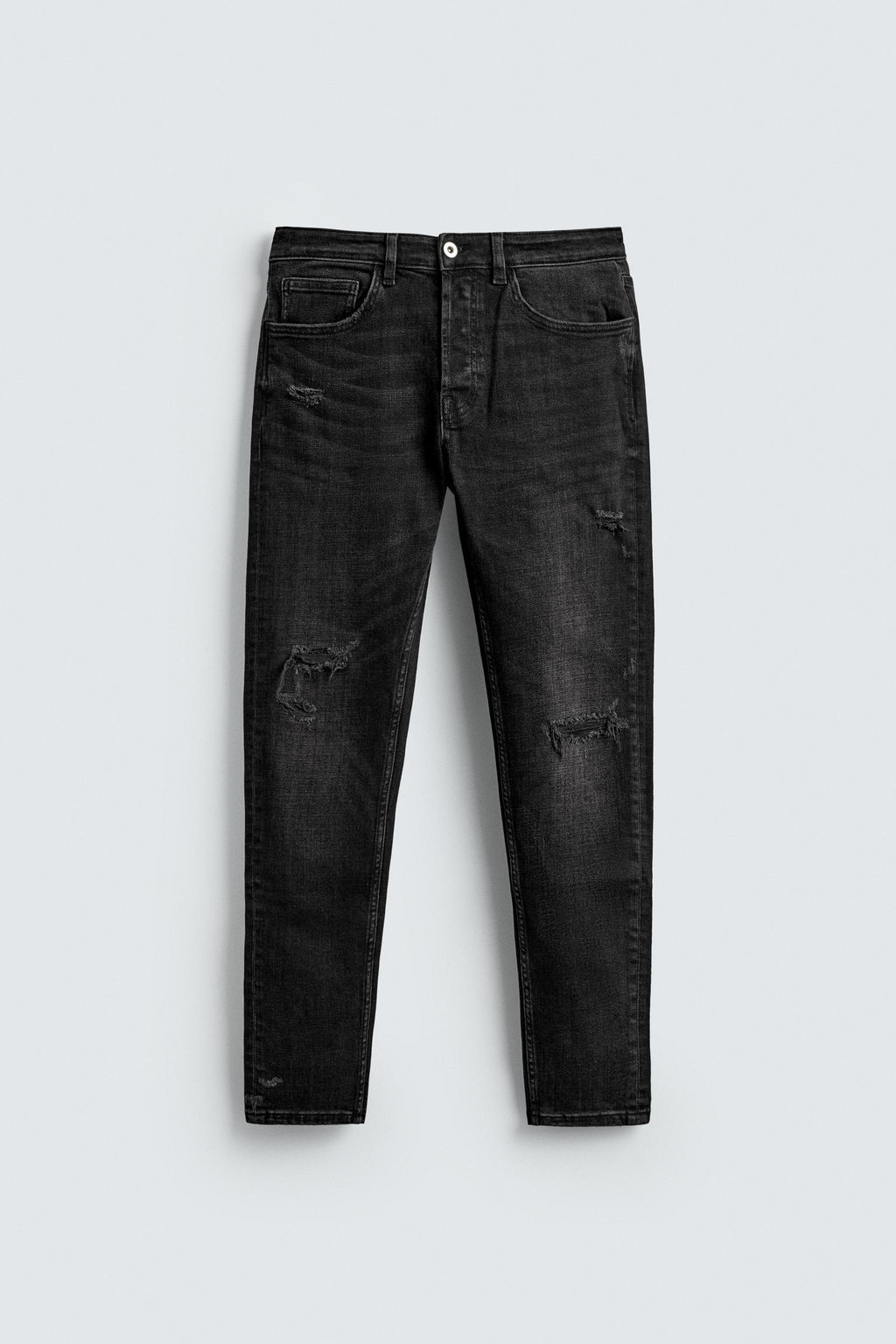 RIPPED SKINNY FIT JEANS - Zara фото 35