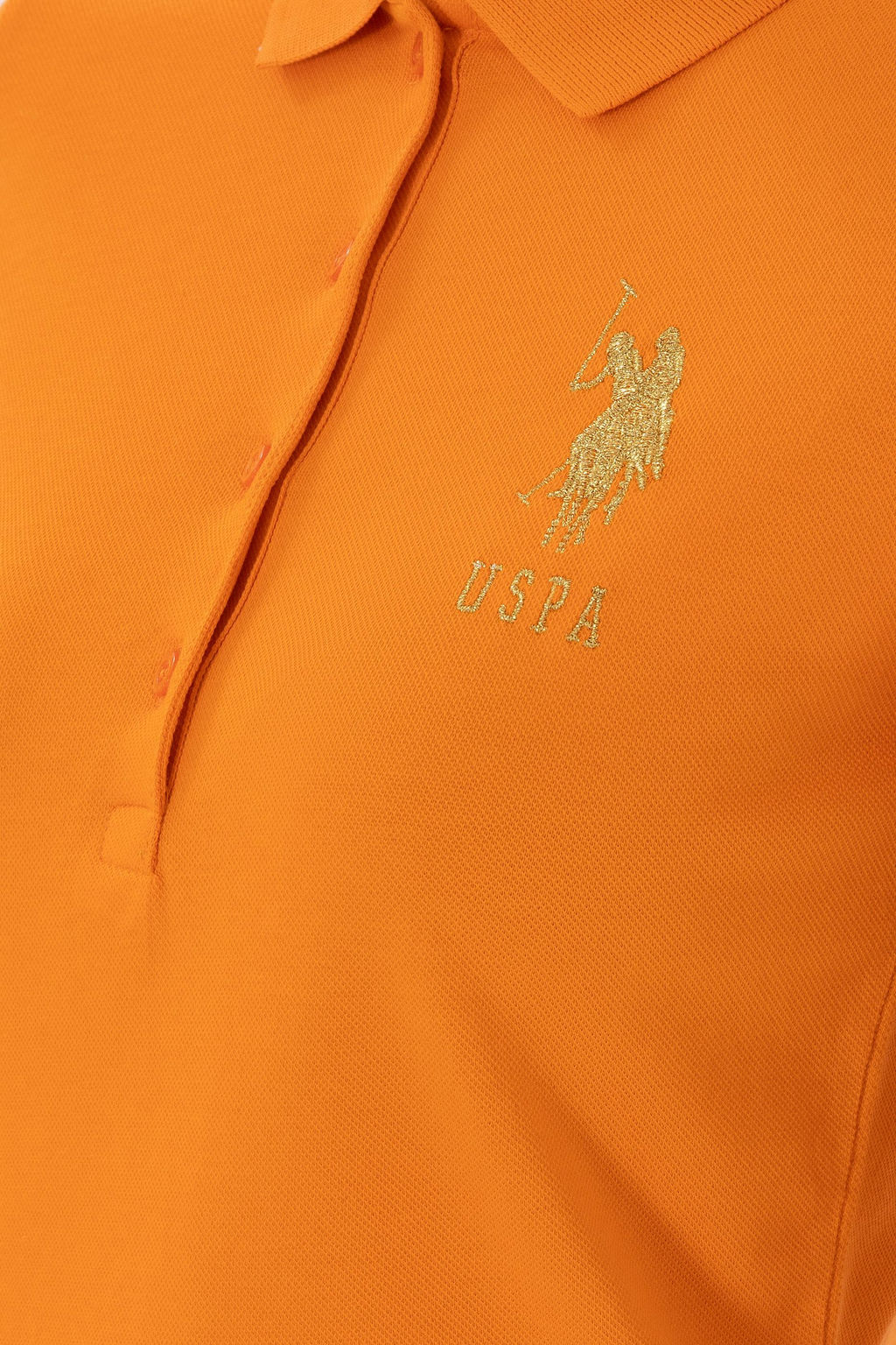 Kad_n Turuncu Basic Polo Yaka Ti__rt - U.s. polo assn фото 7