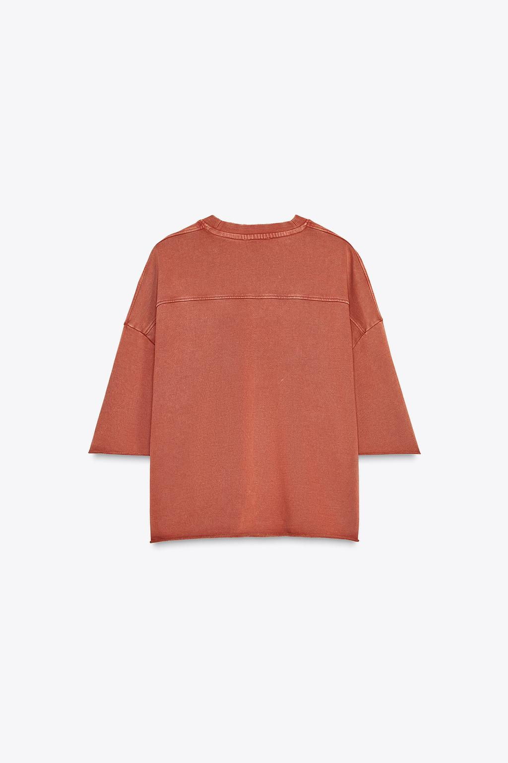WASHED-EFFECT PLUSH SWEATSHIRT - Zara фото 31