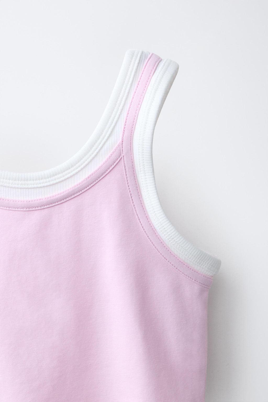 TOP DOBLE CONTRASTE / Rosa - Zara фото 3