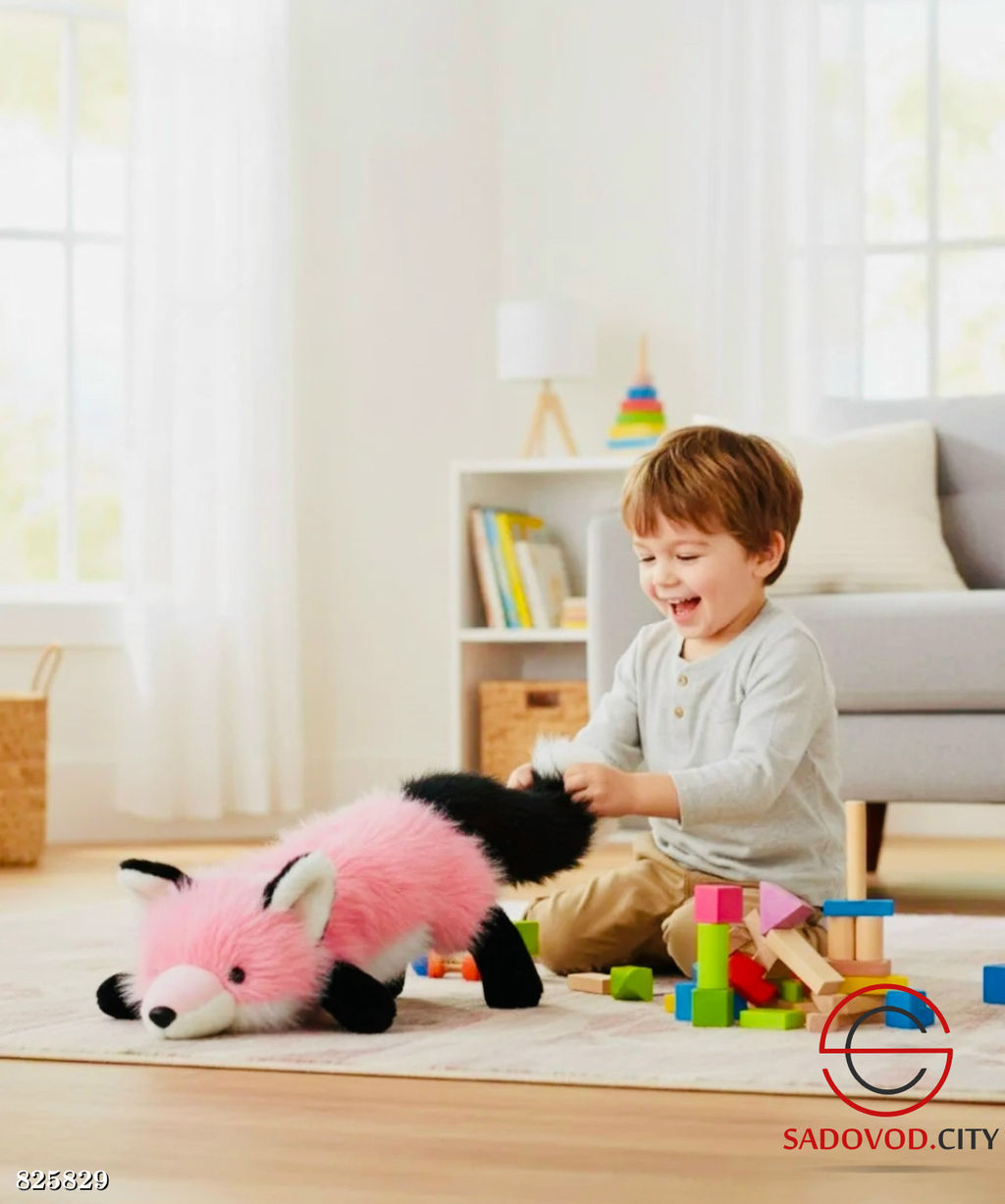 Плюшевая мягкая игрушка лиса