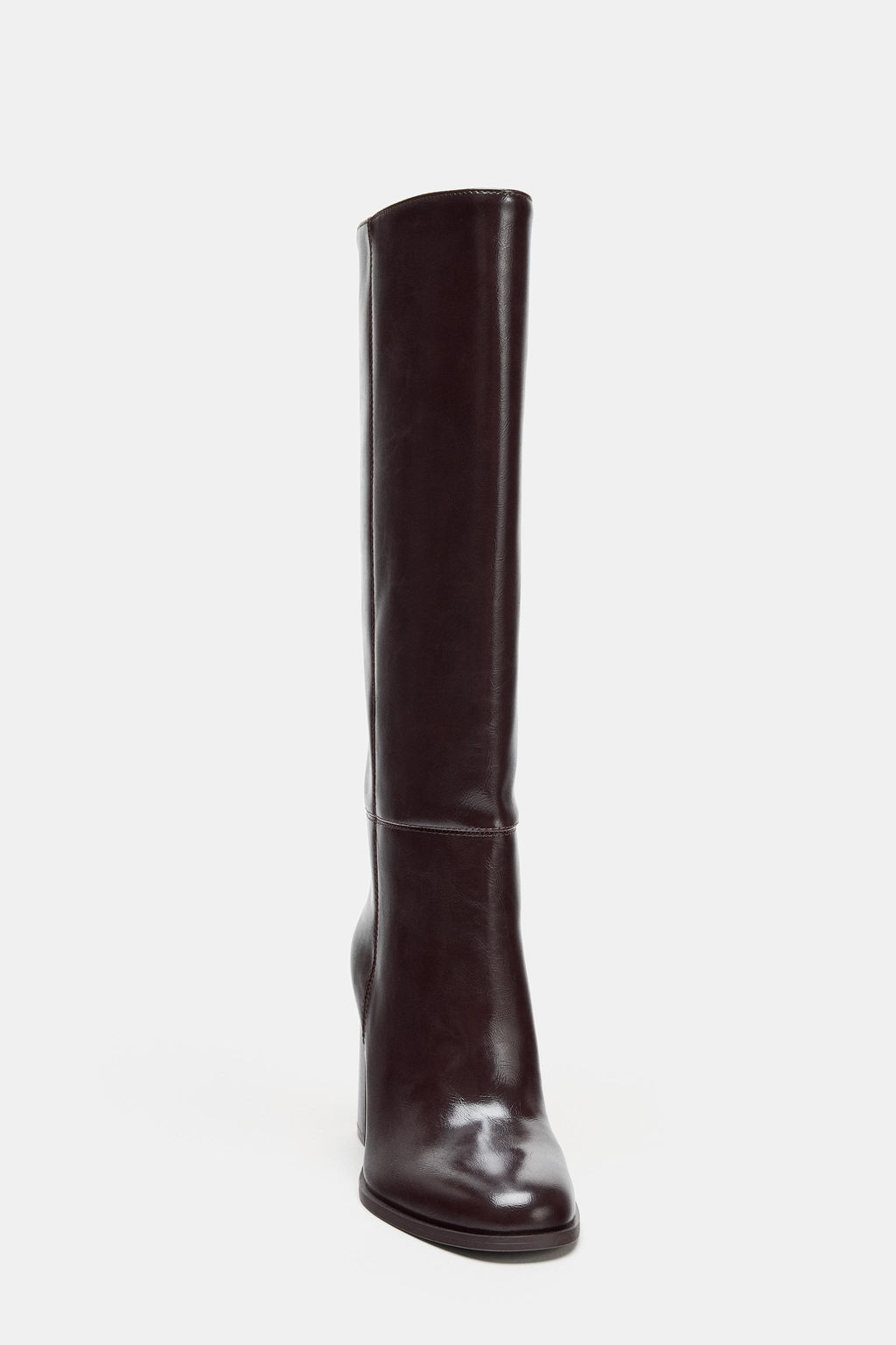 BLOCK HEEL KNEE-HIGH BOOTS - Zara фото 4