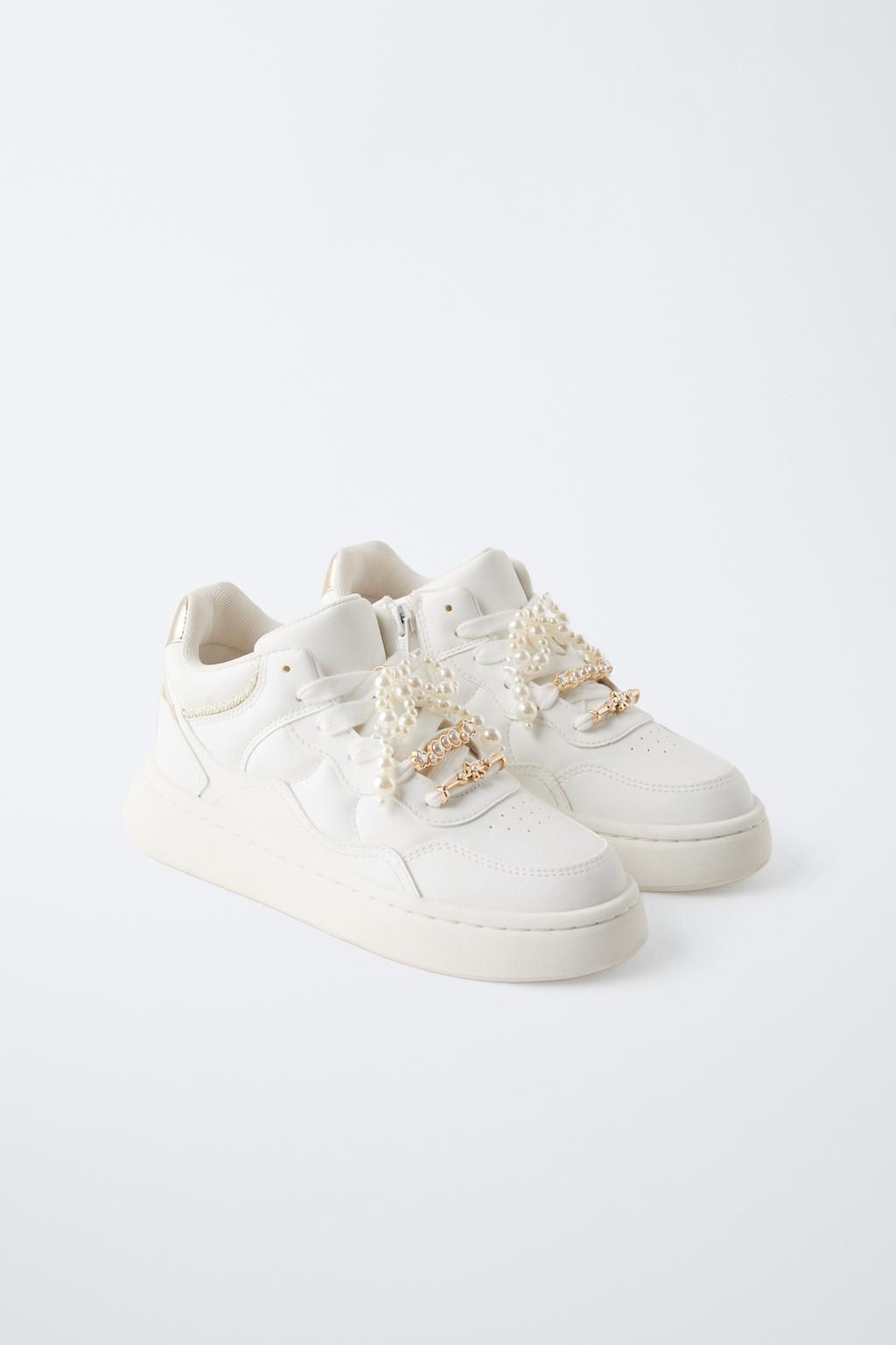 BEJEWELLED HIGH TOP SNEAKERS - Zara фото 2
