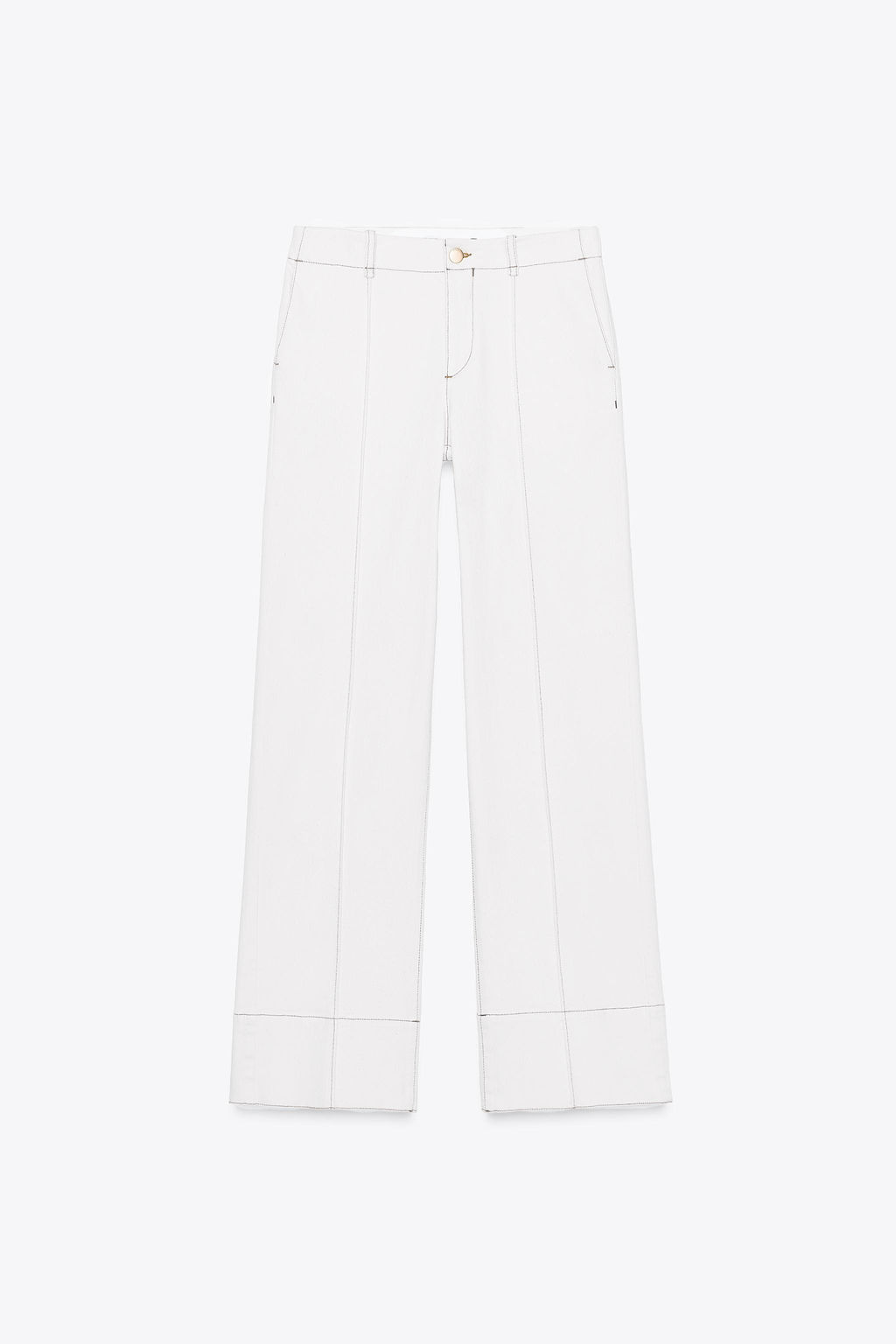BOOTCUT TROUSERS WITH TOPSTITCHING - Zara фото 10