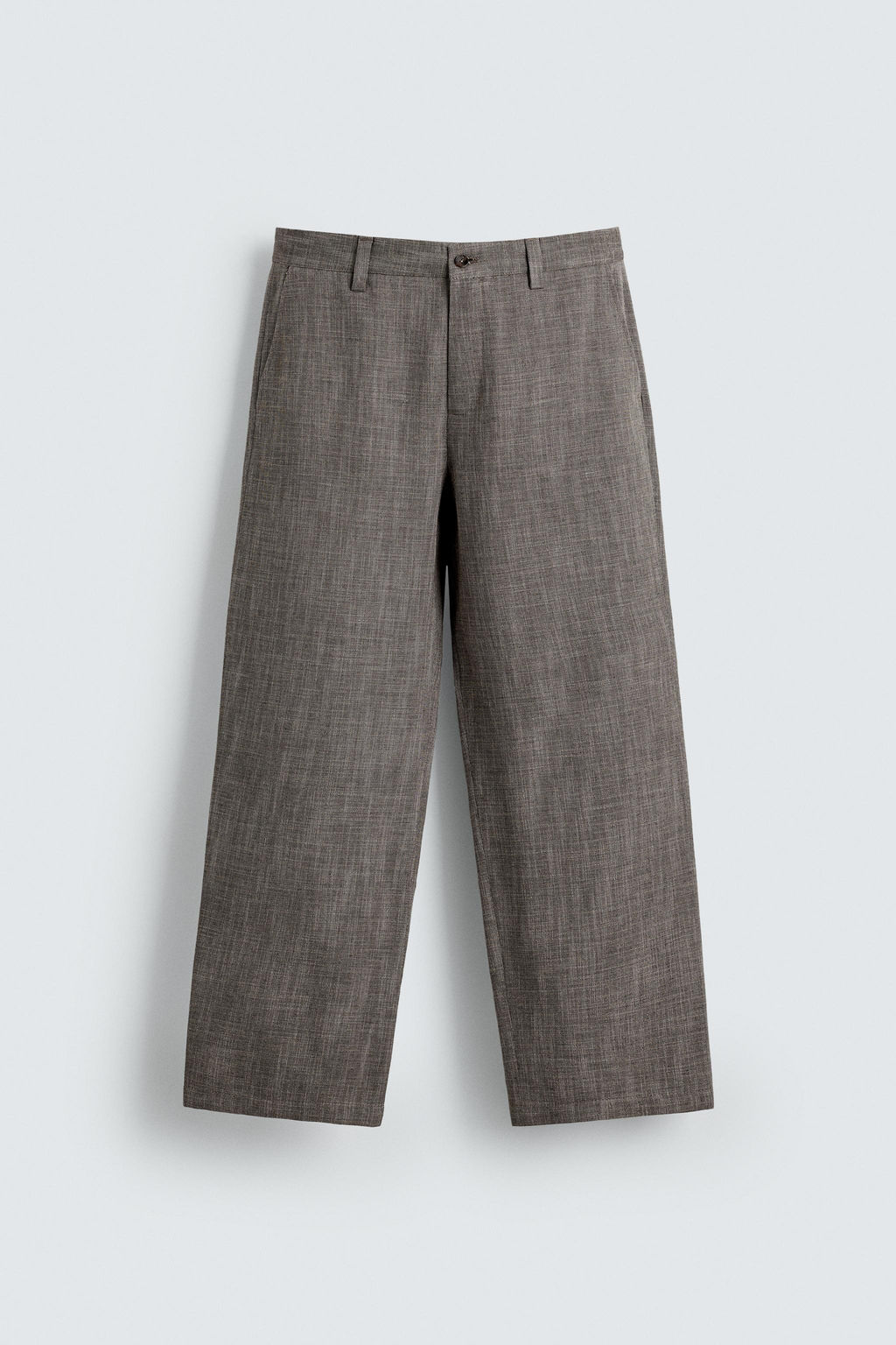 TEXTURED SUIT TROUSERS - Zara фото 6