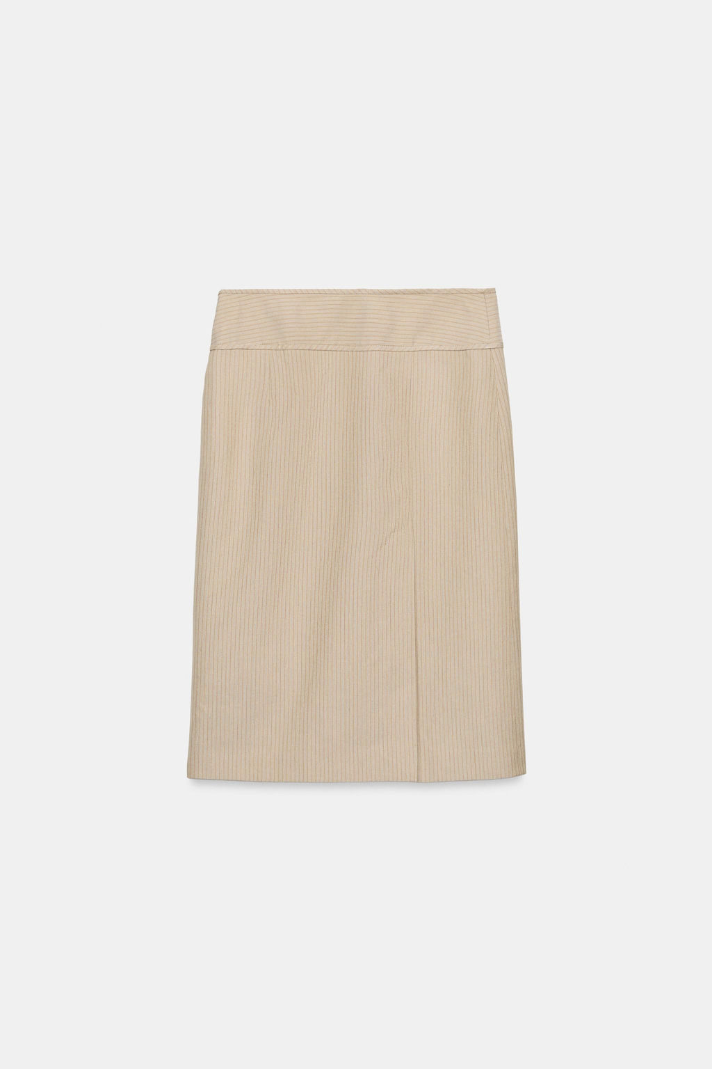 FALDA RECTA RAYAS ZW COLLECTION / Beige - Zara фото 8
