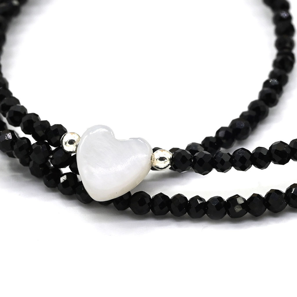 Чокер из шпинели шарик граненый 2мм с подвеской из циркона, 38см Радуга камня  фото 11