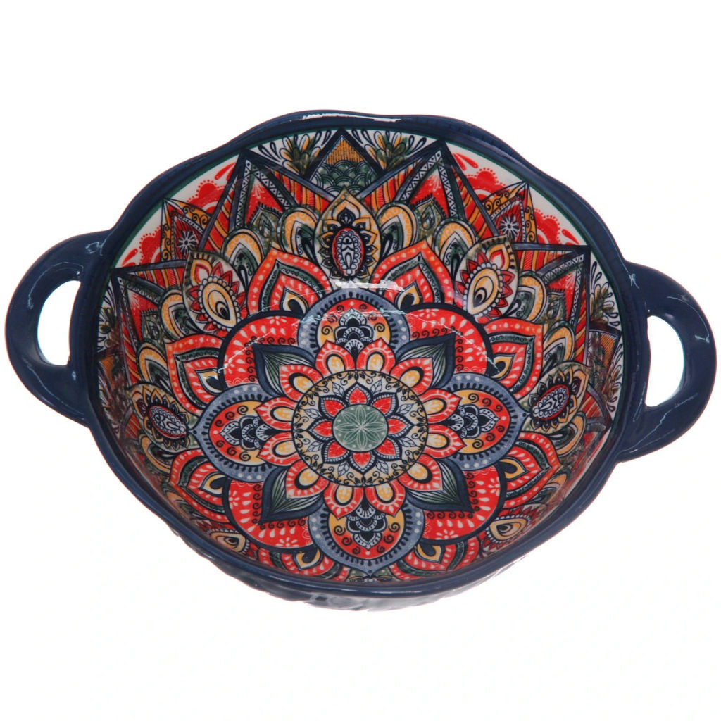 Форма керамическая для запекания "Марракеш" синяя 24*19,5*7см