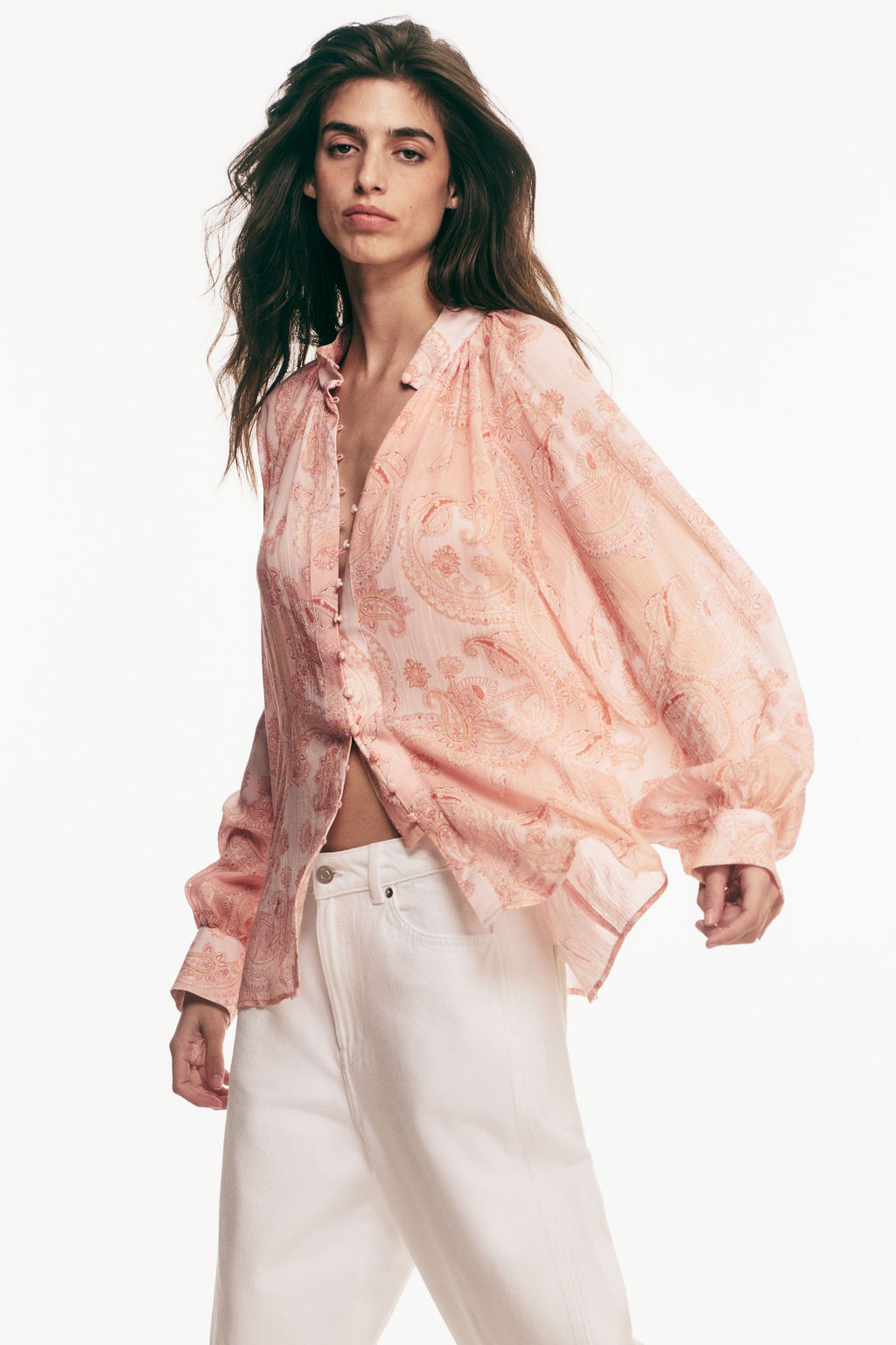 Blusa oversize de lyocell - H&m фото 4