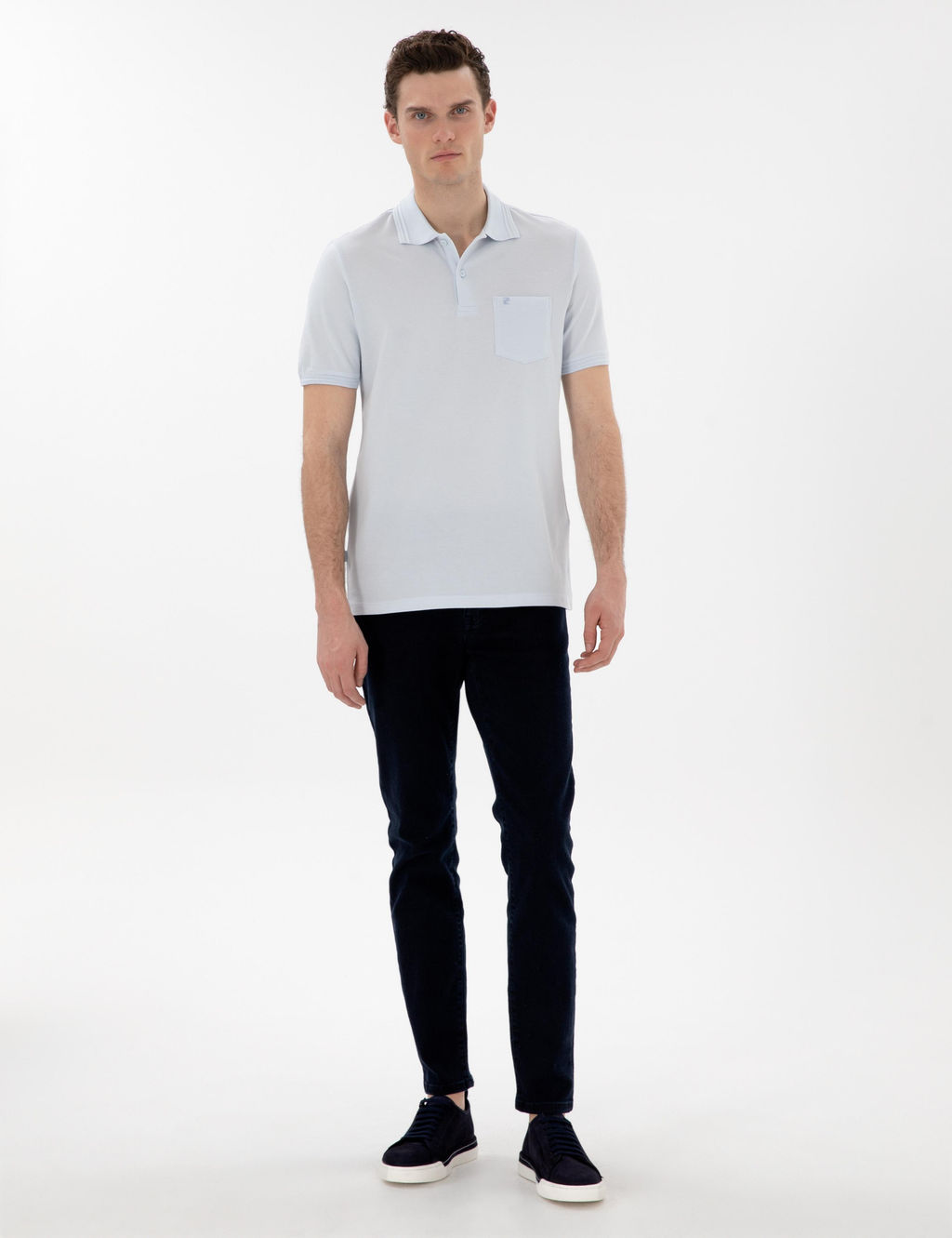 Lacivert Slim Fit Jean Pantolon