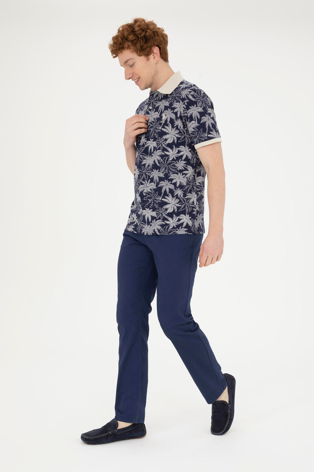 Мужская темно-синяя футболка - U.s. polo assn фото 4