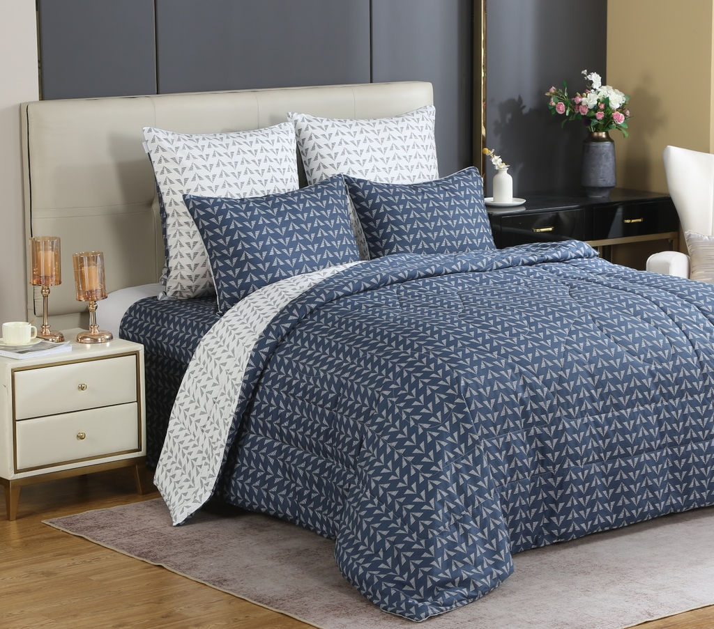 Комплект с одеялом Мерлин (индиго жемчуг) Cotton - Kazanov.a. фото 2