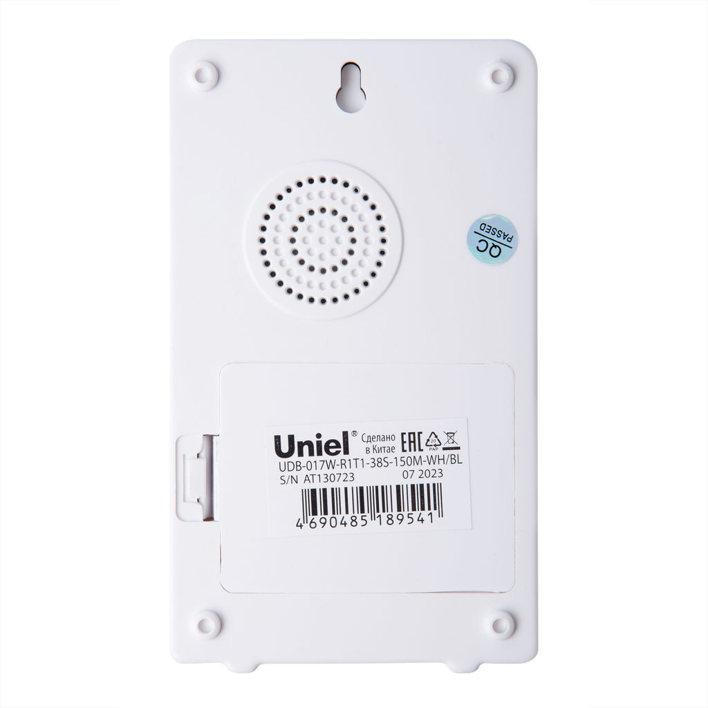UDB-017W-R1T1-38S-150M-WH/BL Звонок беспроводной. Радиус действия 150м. Белый с черным. ТМ Uniel - Volpe фото 6