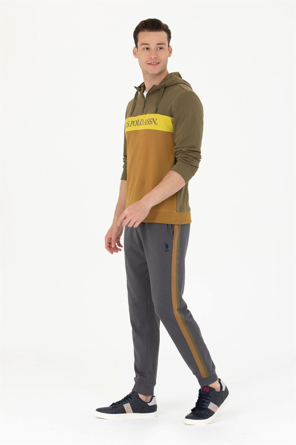 U. S. Polo Assn Мужские спортивные штаны антрацитового цвета - U.s. polo assn фото 3