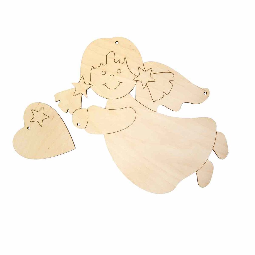 Заготовка для декорирования Mr. Carving ВД-1075 Подвеска Ангел фанера 20 х 14 х 0.3 см