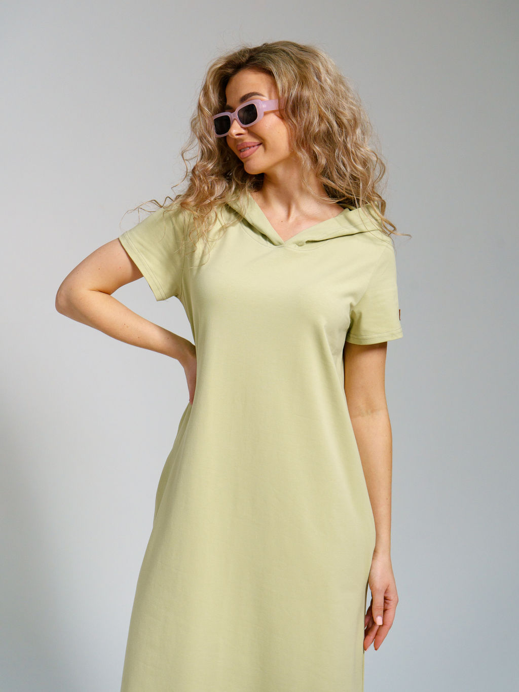 970 Платье-мантия"Олива"