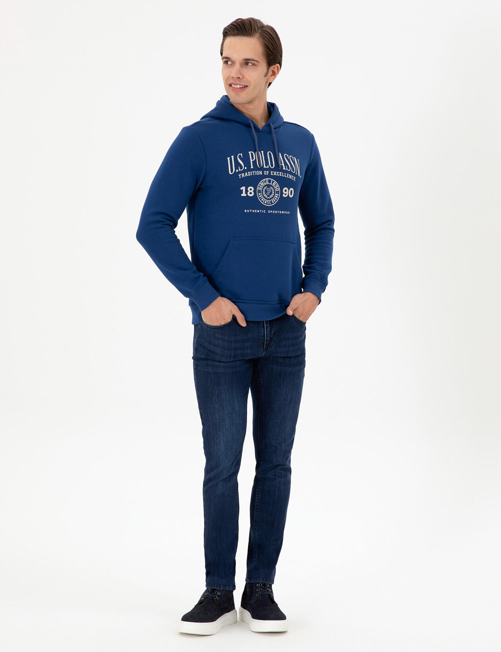 Мужской свитшот цвета индиго Неожиданная скидка в корзине - U.s. polo assn фото 4