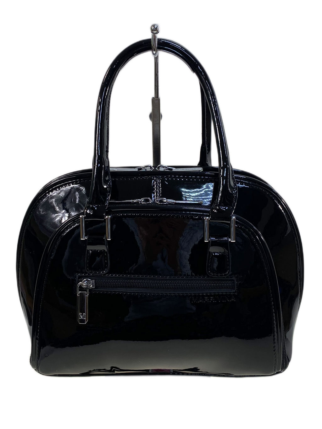 Женская сумка из искусственной кожи, цвет черный - Greta фото 2