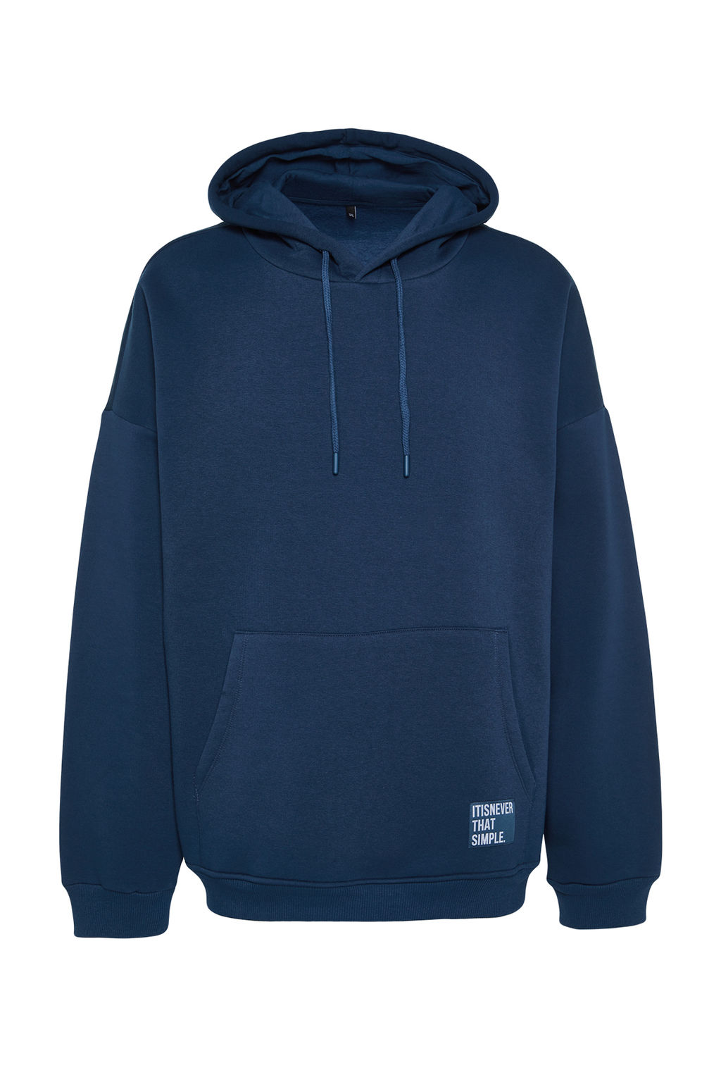 TRENDYOL MAN Antrasit Buyuk Beden Oversize Basic Rahat Kapusonlu Etiketli Ici Polarl? Sweatshirt TMNAW24AO00000 - Trendyolmilla фото 33