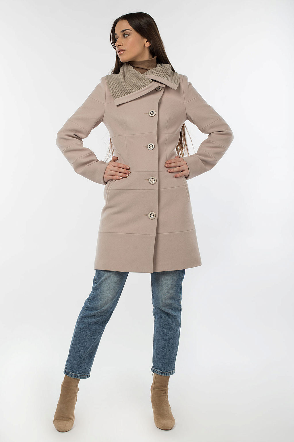 13-1095 Пальто женское демисезонное