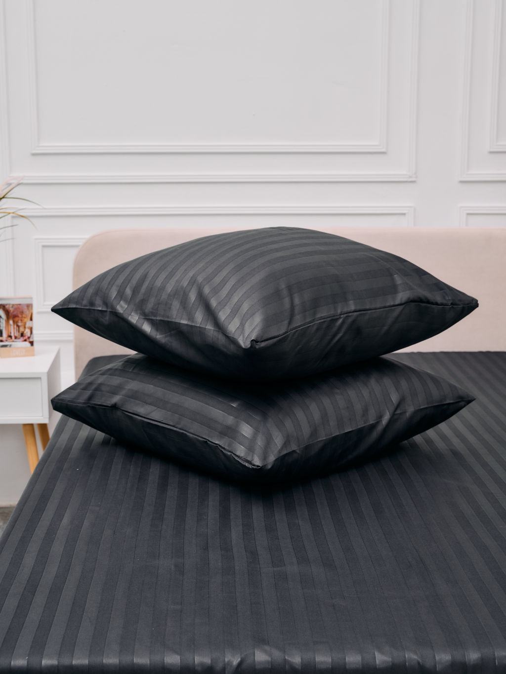 КПБ Микрофибра-Страйп - Серый Евро (нав.70х70)