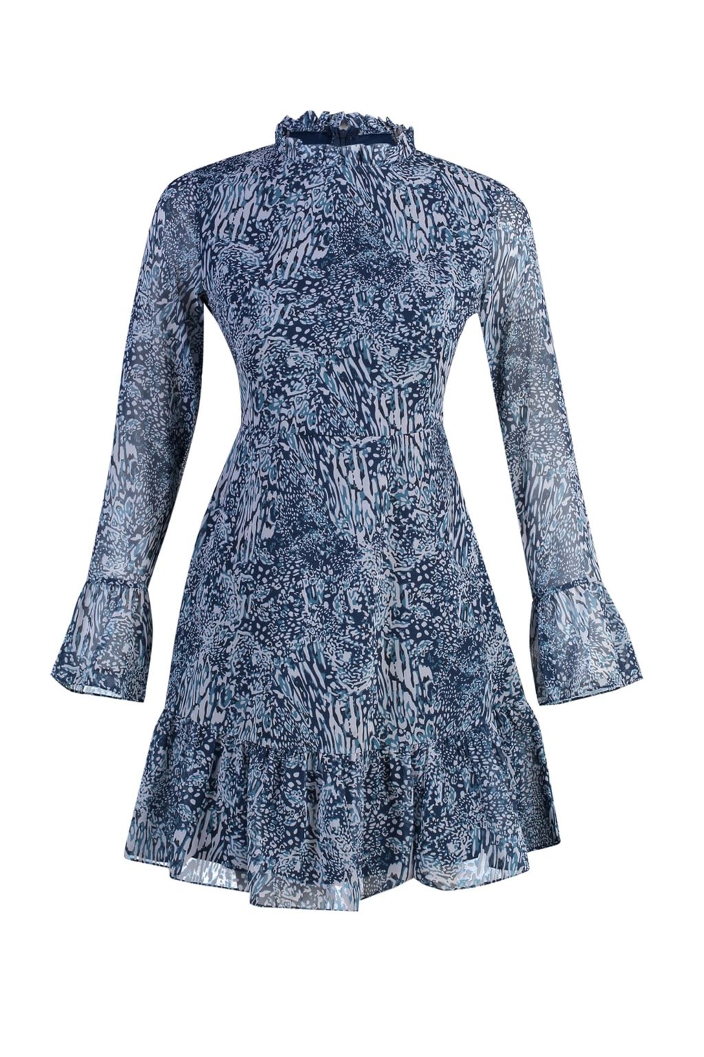 TRENDYOLMILLA Siyah Dik Yaka Dokuma Elbise TCLAW19LJ0076  фото 12