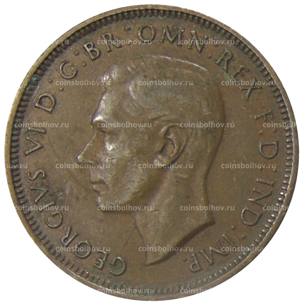 1/2 пенни 1938 года Австралия