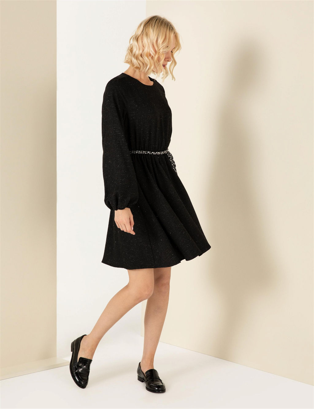 Siyah Dokuma Elbise - Pierre cardin фото 2