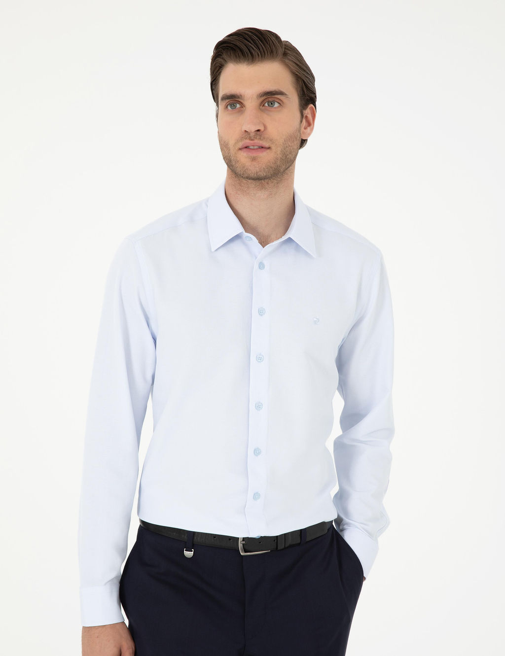 Рубашка Pierre Cardin Regular Fit светло-голубая