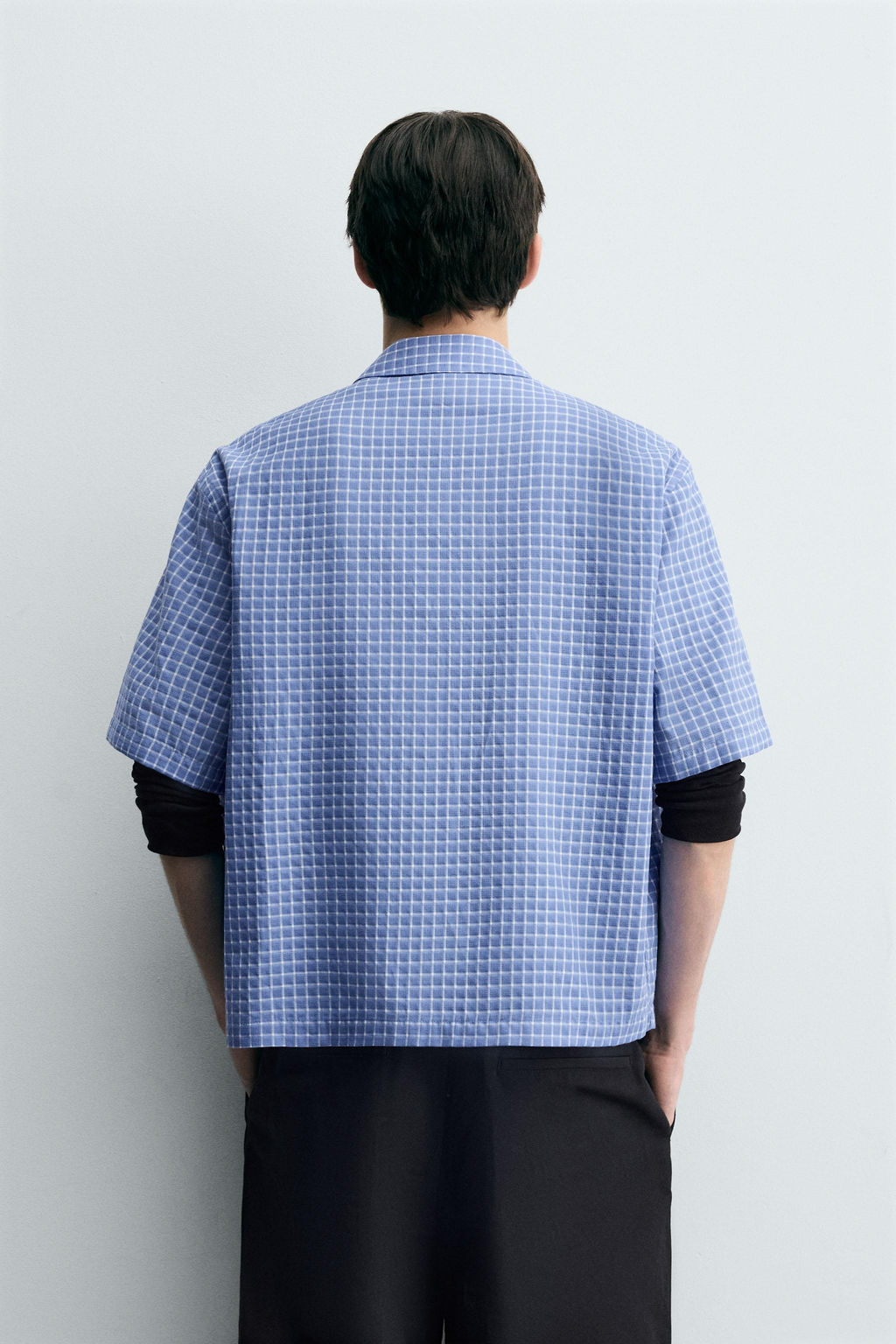 BOXY FIT CHECK SHIRT - Zara фото 3