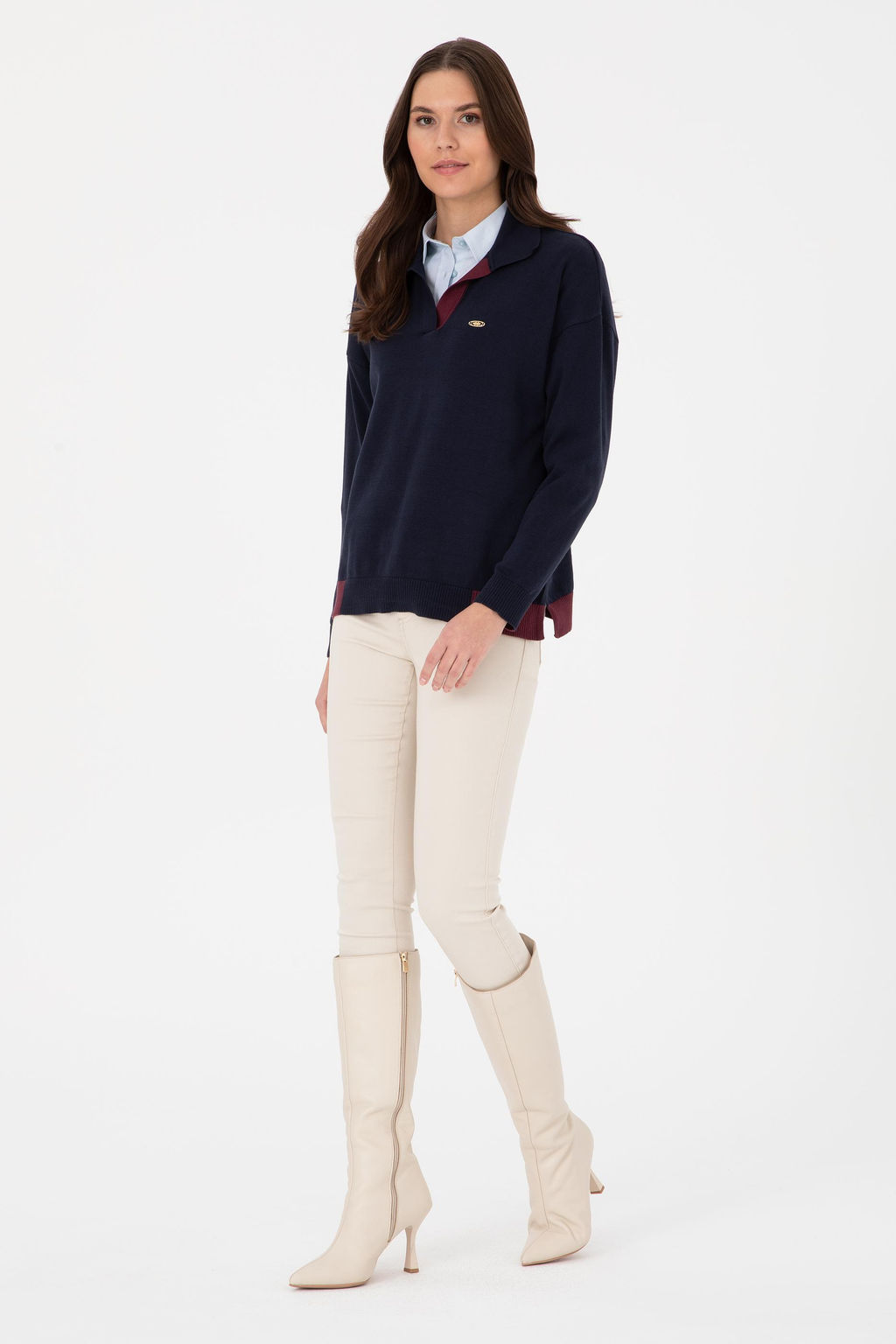 Kad_n Lacivert Kazak - U.s. polo assn фото 4