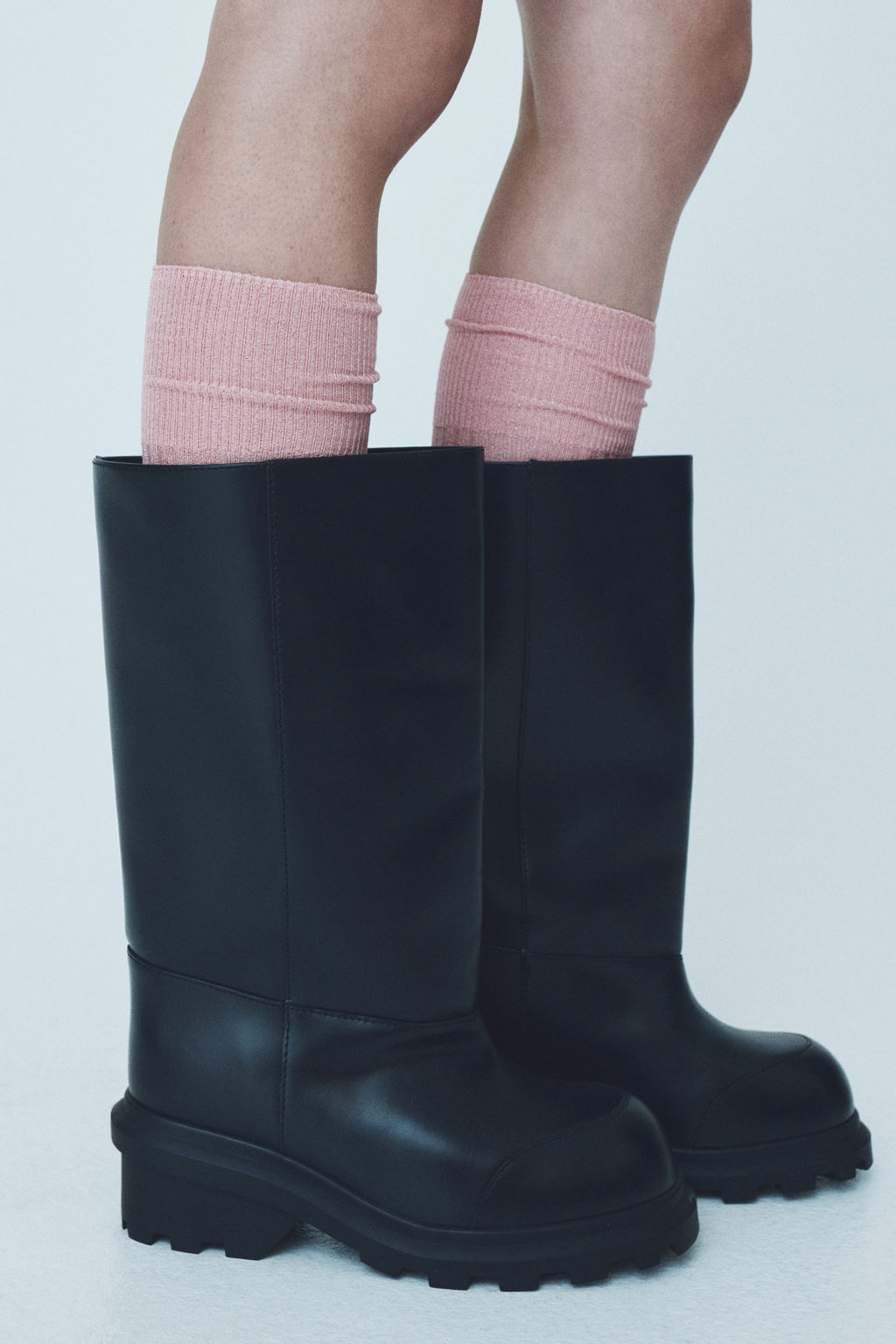 Pack 2 calcetines a la rodilla en mezcla de seda - H&m фото 2