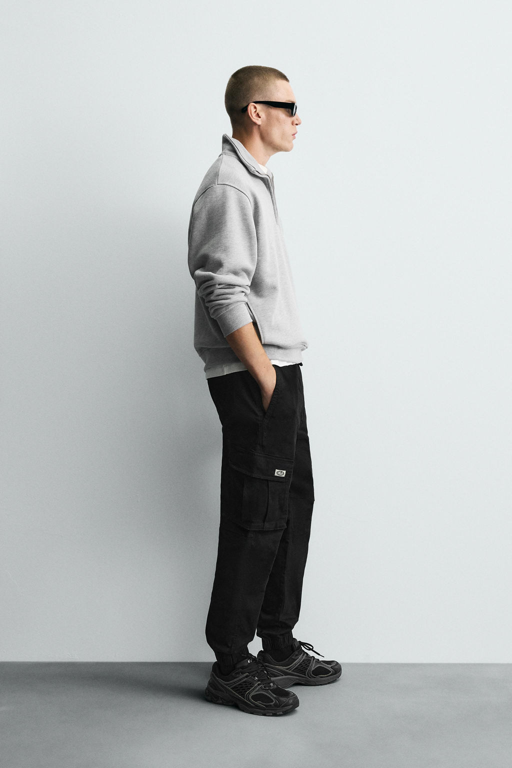 PANTAL?N CARGO SLIM FIT / Negro - Zara фото 4