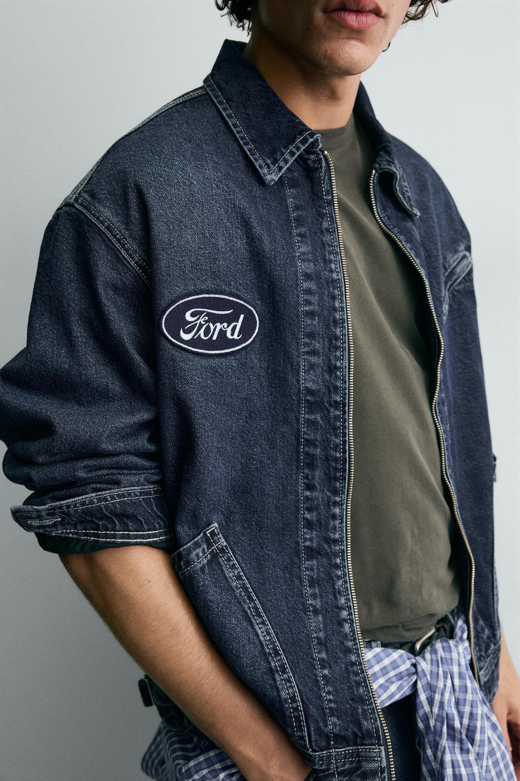 FORD  PATCH DENIM JACKET - Zara фото 14