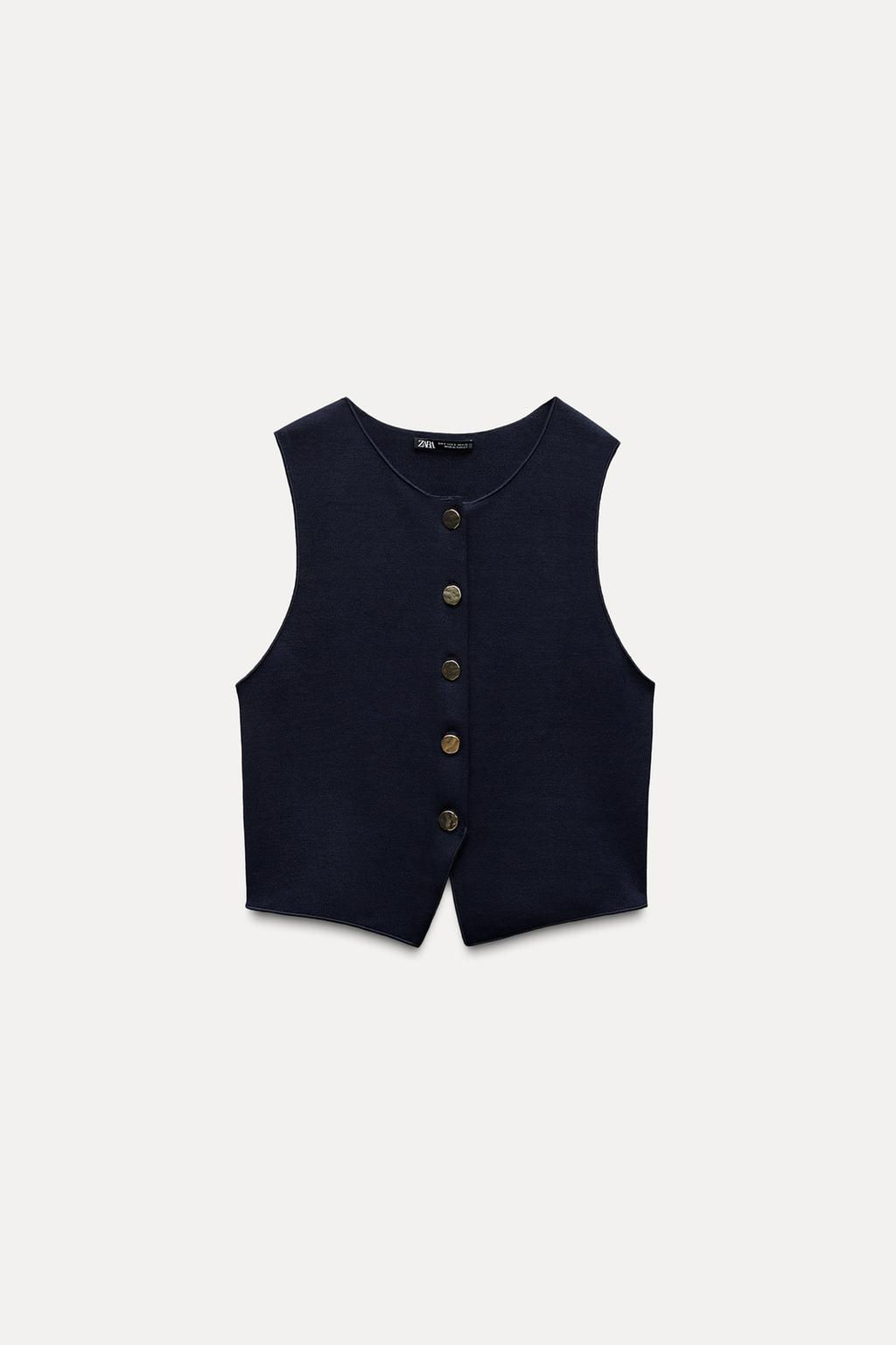 STRETCH KNIT VEST TOP - Zara фото 21