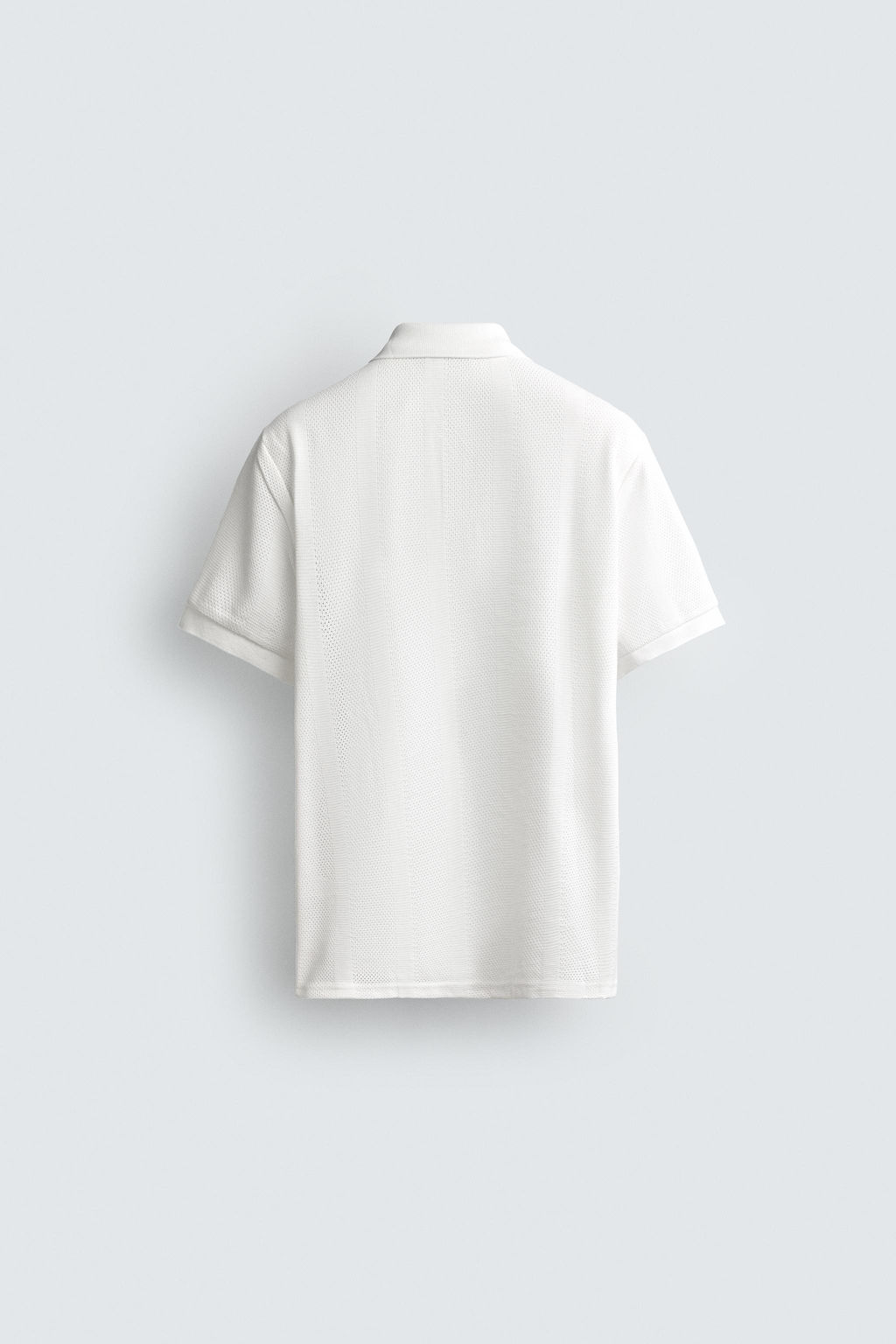 POLO REGULAR FIT JACQUARD RAYAS / Tostado - Zara фото 8