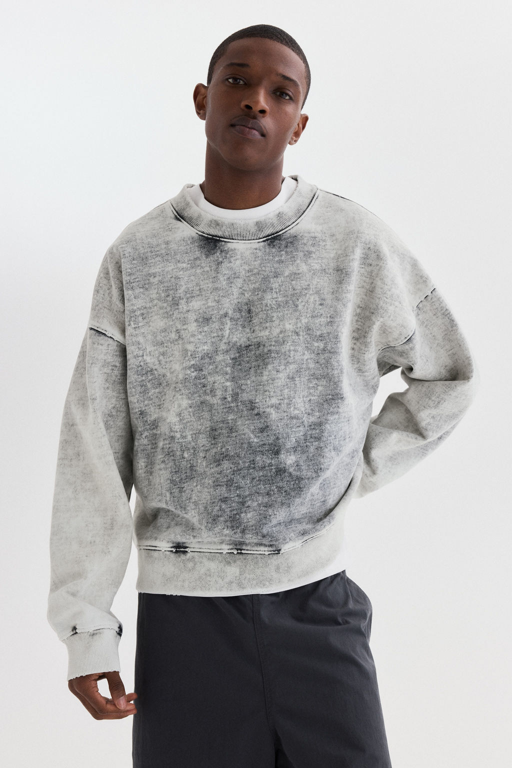 Sudadera efecto lavado Oversized Fit - H&m фото 2