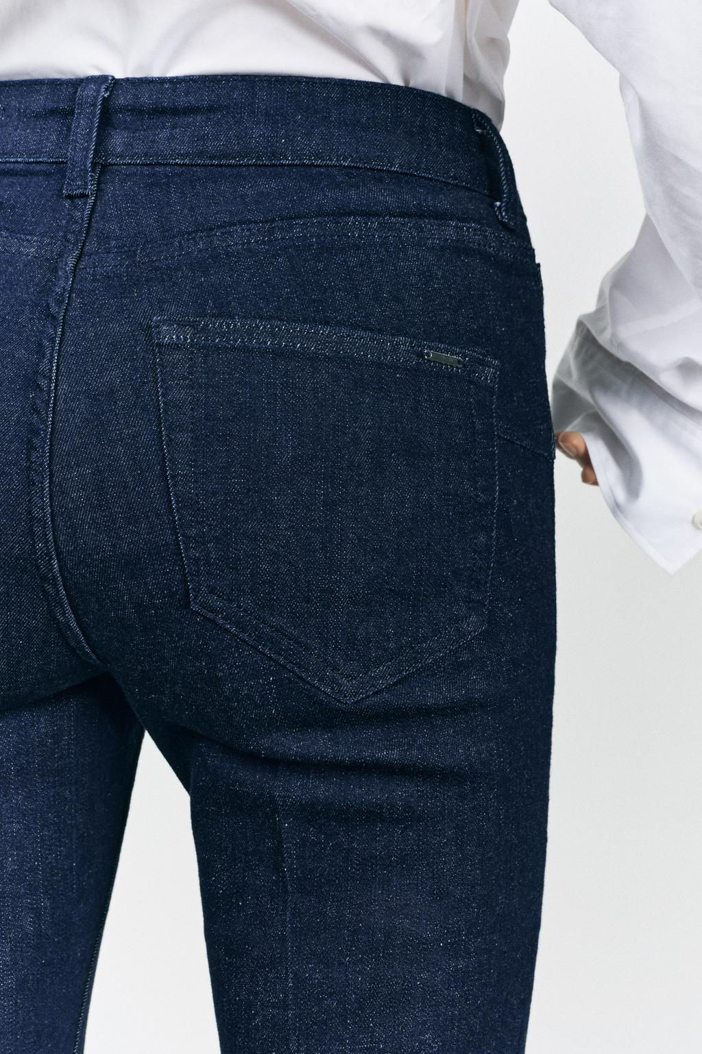 ZW COLLECTION BOOTCUT MID-WAIST JEANS - Zara фото 6