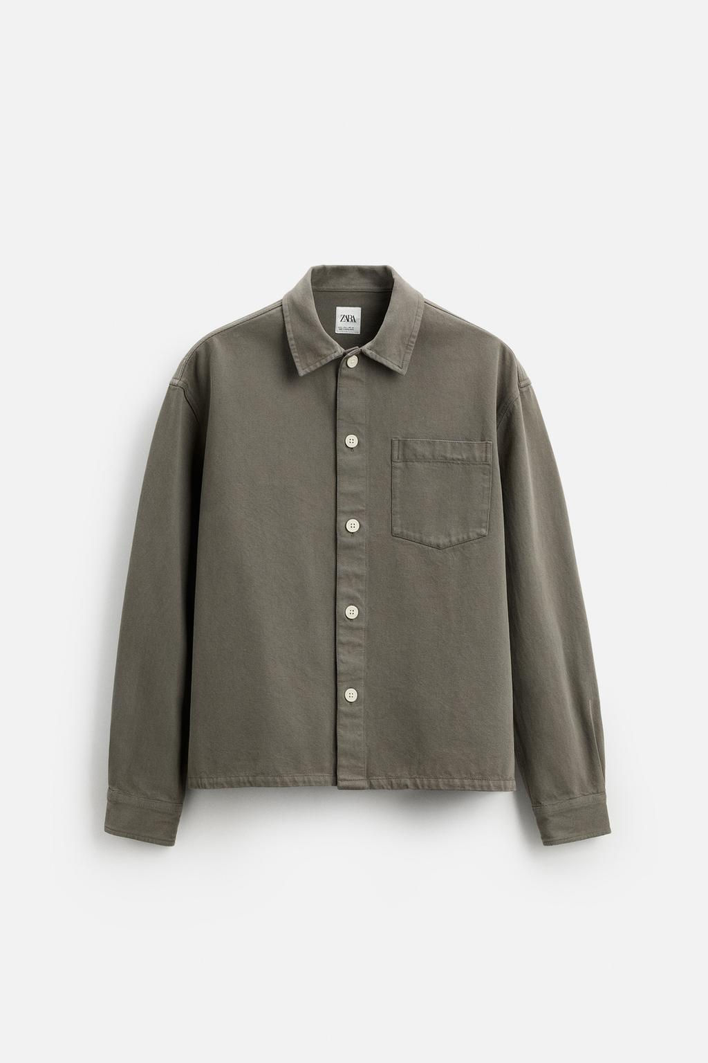 BOXY FIT DENIM OVERSHIRT - Zara фото 5