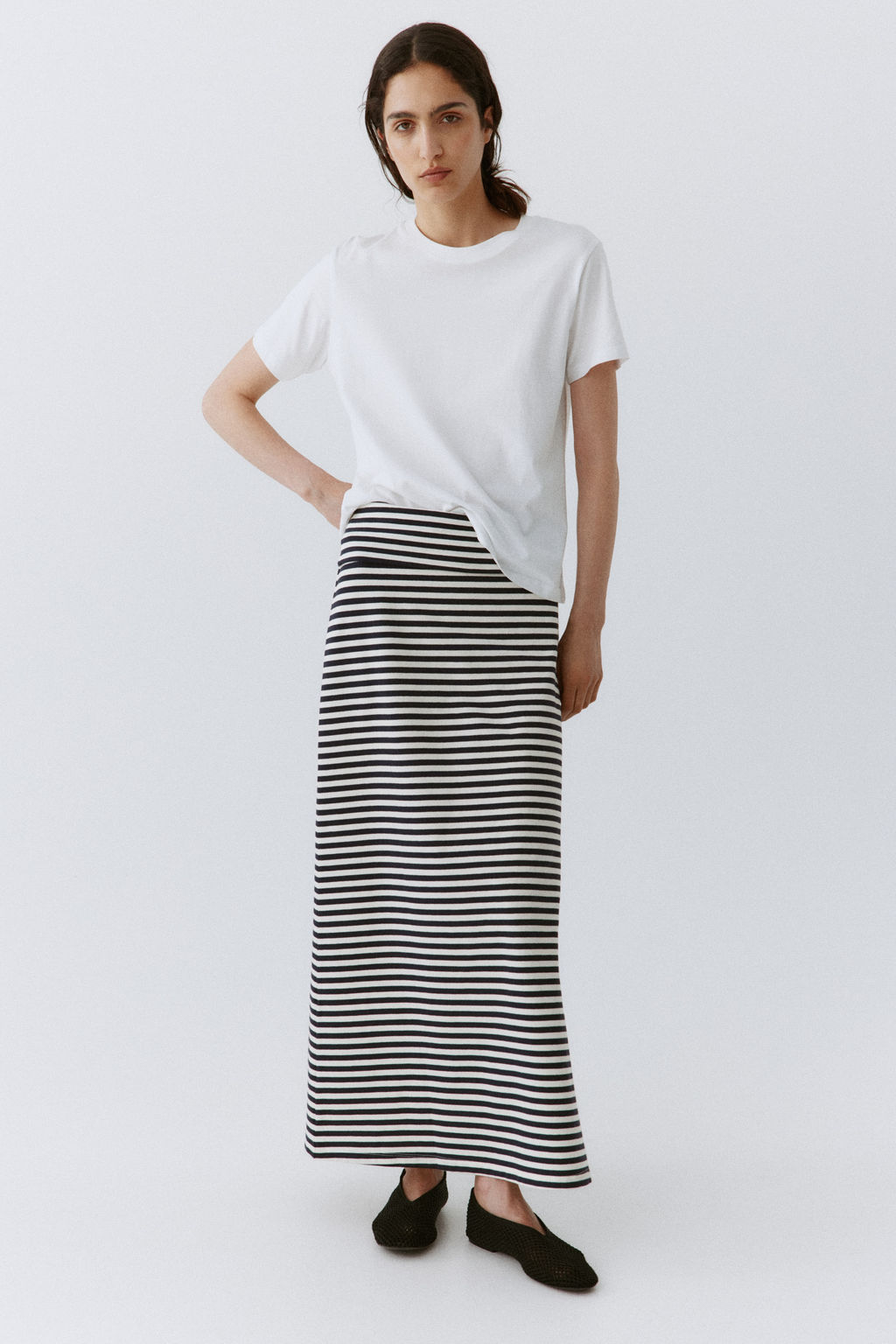 Falda de algod?n con cintura plegable - H&m фото 6