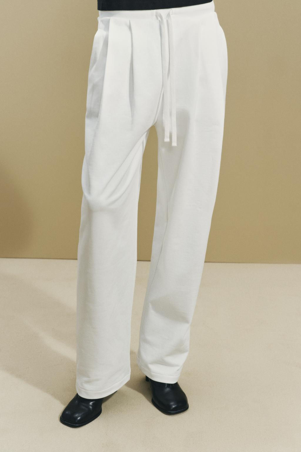JOGGERS WITH PLEAT DETAIL - Zara фото 3