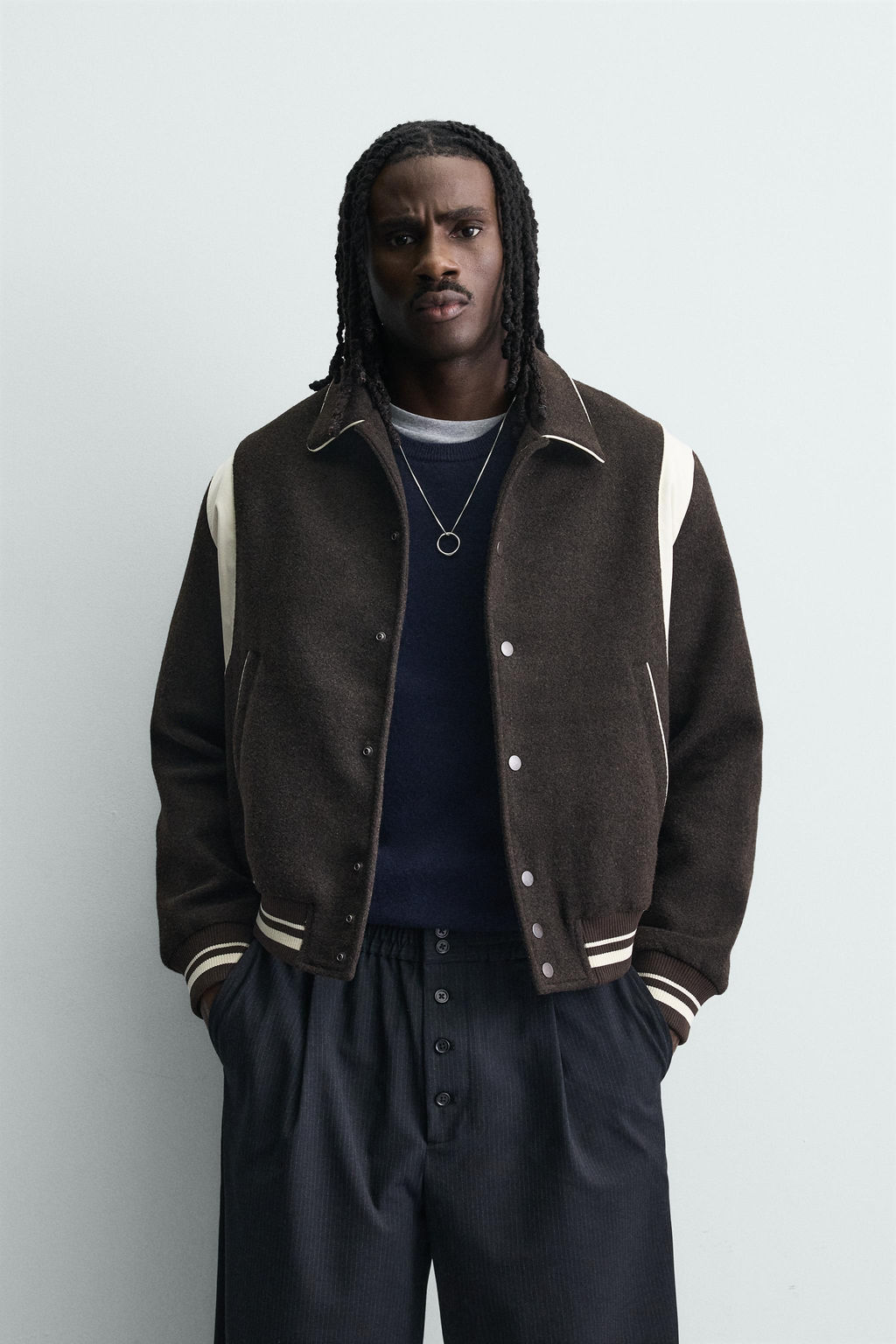 CONTRAST BOMBER JACKET - Zara фото 2