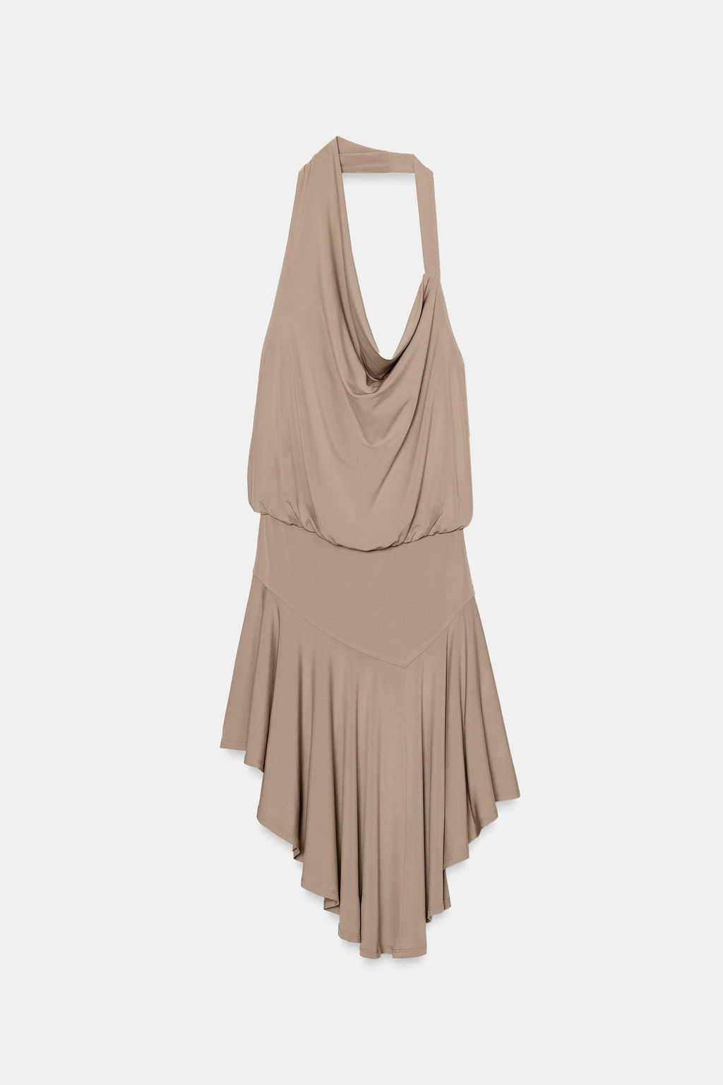 VESTIDO HALTER ESPALDA DESCUBIERTA / Arena - Zara фото 8