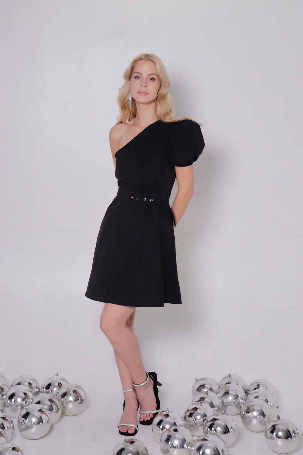 Платье чёрное асимметричное - Martichelli фото 12